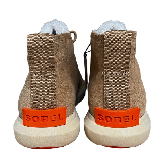 SOREL Women Explorer II Drift Waterproof Suede Ankle Boots Tawny Buff, Ceramic - Picture 4 of 14